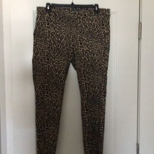 Jcrew Leopard Print Winnie Pant Size 12